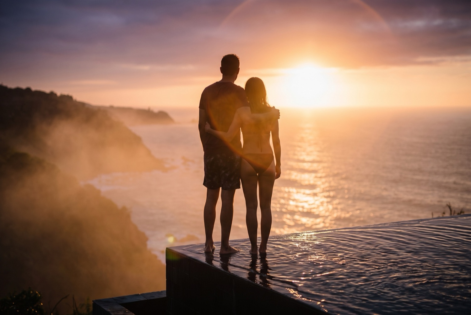 Guests at sunset